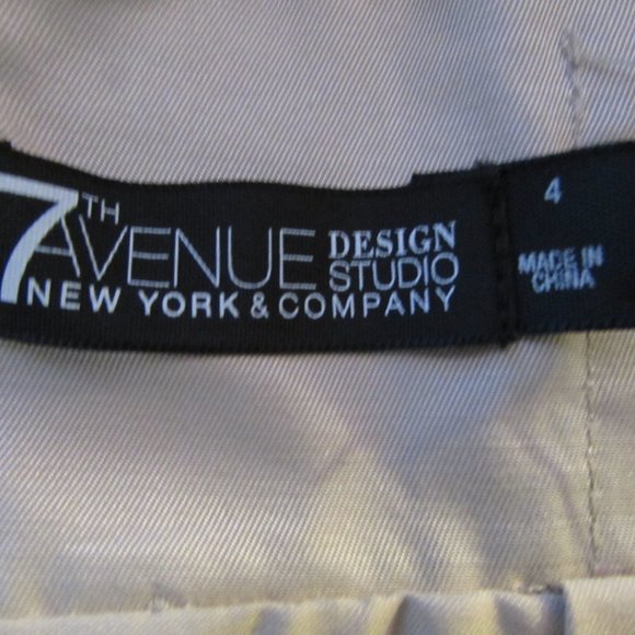 7th Avenue NY & Company Tan Knee Length Skirt - Picture 6 of 8